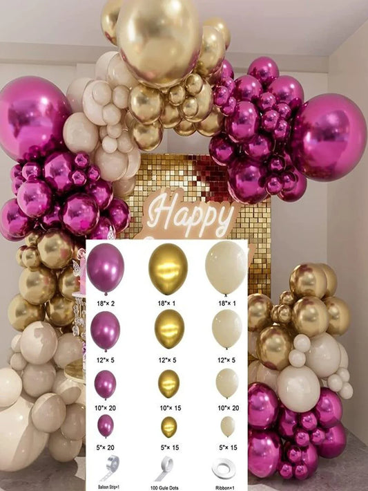 127pcs Mixed Color Balloon Set - Hibrides
