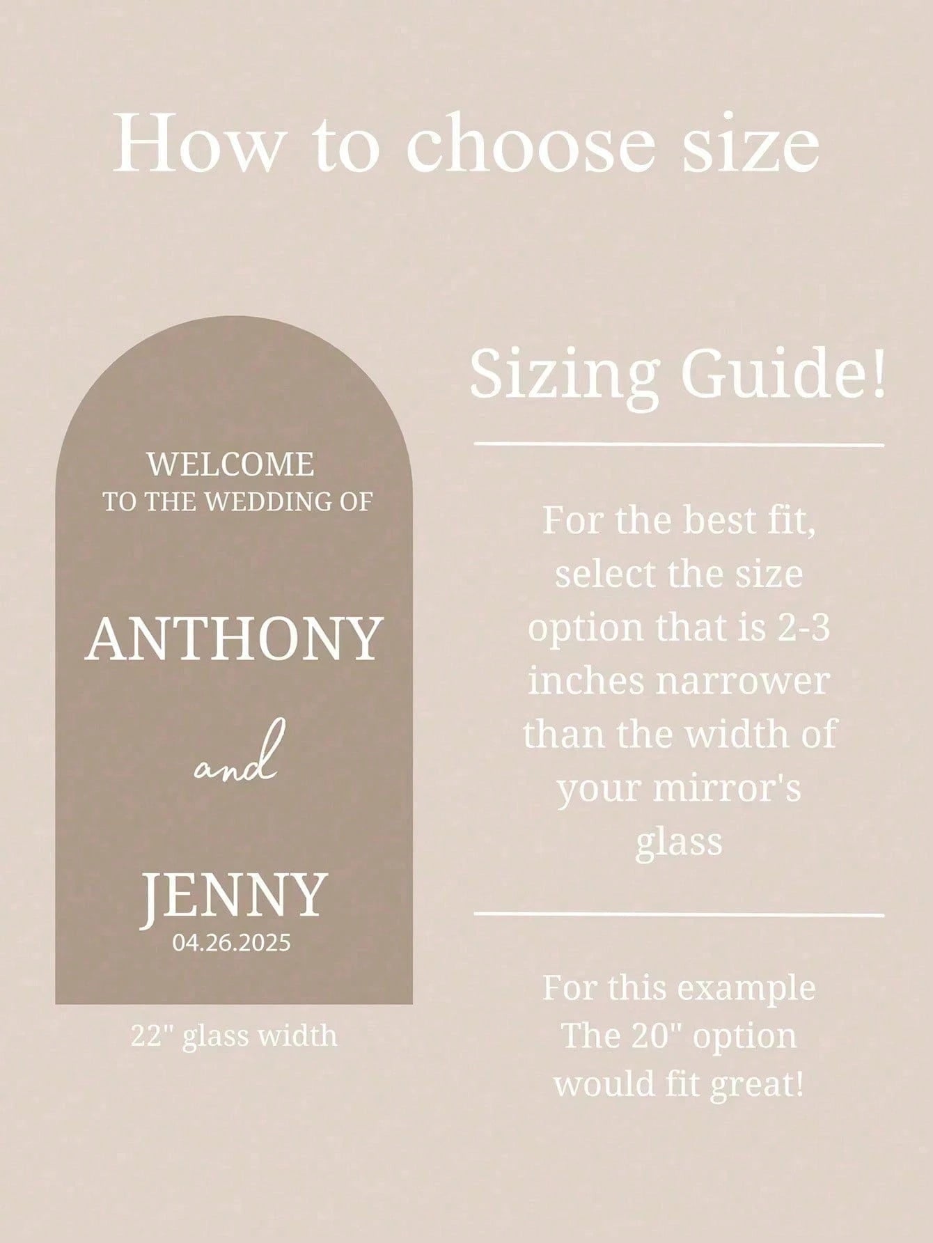 Custom Mirror Stickers Wedding Sign Decal Decor / You look incredible Wedding Signage Mirror Stickers Welcome To The Wedding
