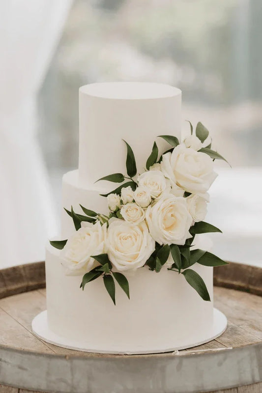 25pcs Artificial Flowers Real Looking Foam Fake Roses with Stems for DIY Wedding Bouquets Bridal Shower Floral Centerpieces - Hibrides