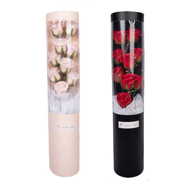 Artificial Flower Rose Gift Girl Valentine's Day LED Light Small Roses for Girl friend - Hibrides