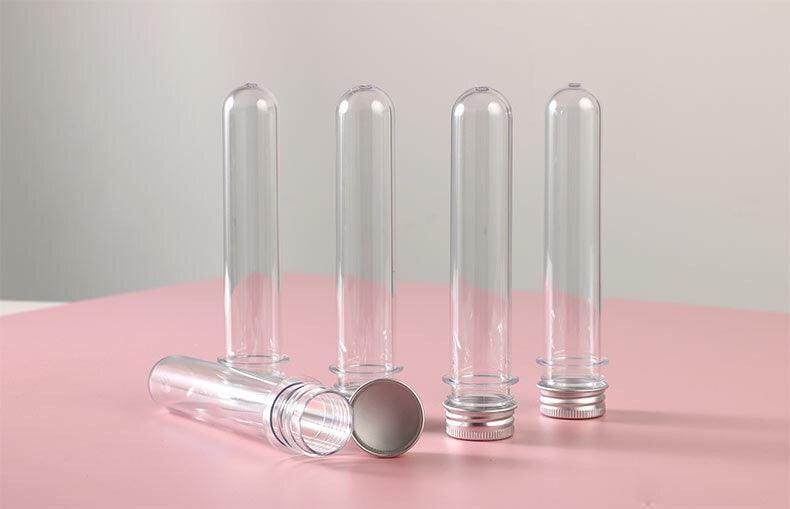 50pcs Personalized Clear Plastic Tubes with Stickers for Wedding Favors, Wedding Send off Ideas, Confetti Tube with Stickers for Wedding Exit