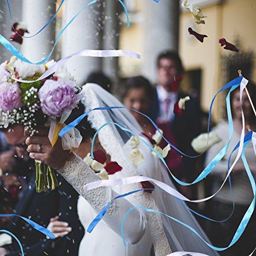 25 Pack Ribbon Wands Chromatic Silk Ribbon with Bells - Hibrides