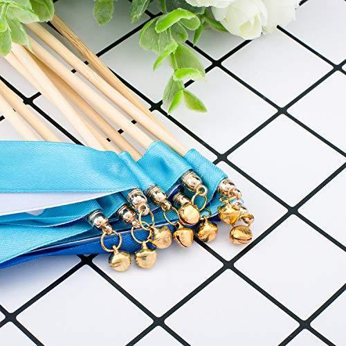 25 Pack Ribbon Wands Chromatic Silk Ribbon with Bells - Hibrides