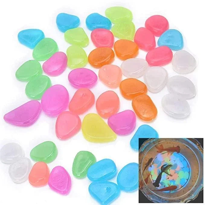 Glow in the Dark Garden Pebbles Glow Stones Rocks for Walkways