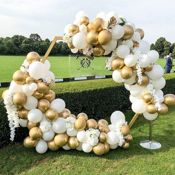 92pcs Metallic Gold Balloons Chrome Gold Balloon 18 12 10 5 Inches Gold Latex Balloons for Birthday Party Graduation Baby Shower - Hibrides