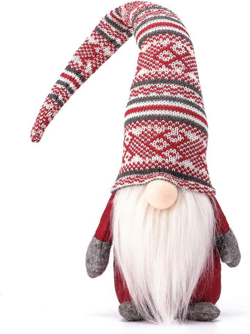 19 inches Gnome Handmade Swedish Tomte, Christmas Elf Decoration Ornaments Thanks Giving Day Gifts Swedish Gnomes - Hibrides