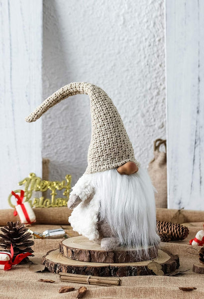 16 Inches Gnome Handmade Swedish Tomte, Christmas Elf Decoration Ornaments Thanks Giving Day Gifts - Hibrides