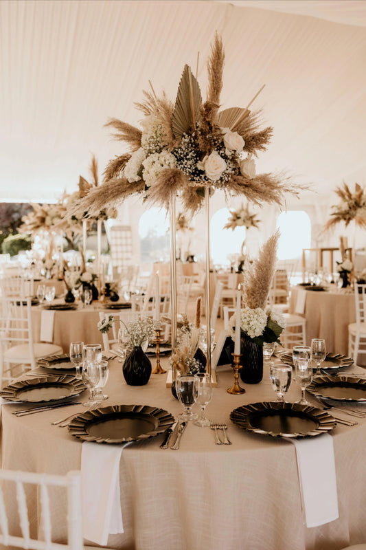 10pcs Artificial Pampas Grass Fake Plant Simulation Reed Flower Bouquet DIY Wedding Decoration, Home Decor - Hibrides