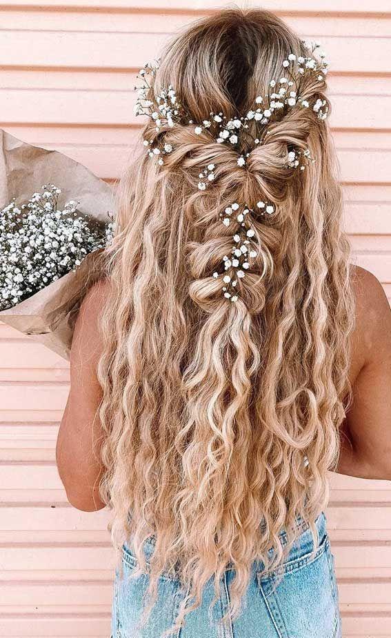 10Pcs 30 Bunches White Baby's Breath Artificial Flowers for Wedding Garland Wreath Wedding Centerpieces - Hibrides
