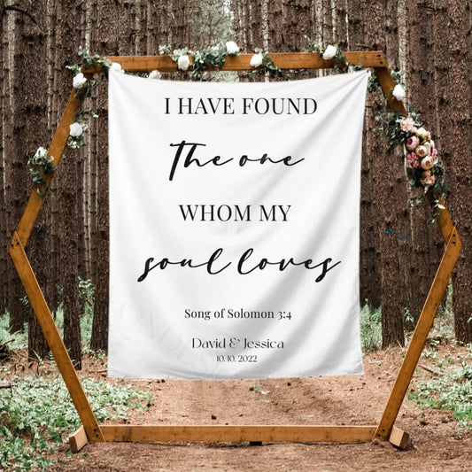 Create a truly unique celebration with our Custom Tapestry Wedding Decor. Fully customizable to match your wedding theme