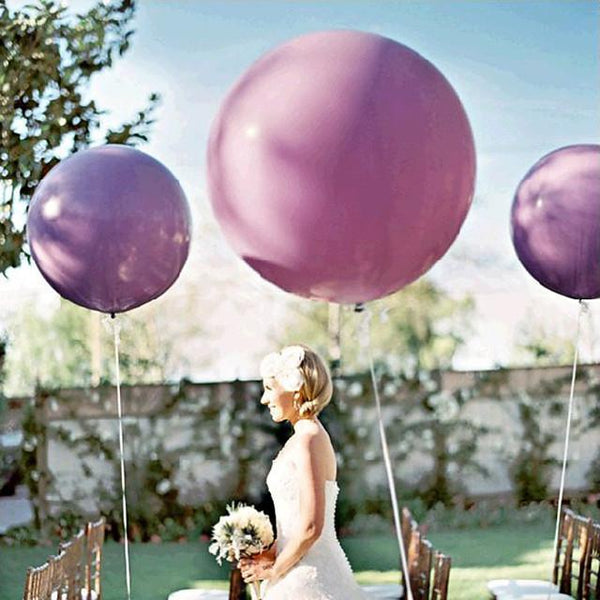 White 36" inch Big Giant Balloons for Greenery Garland - Perfect for Minimalist Rustic Wedding Celebrations 