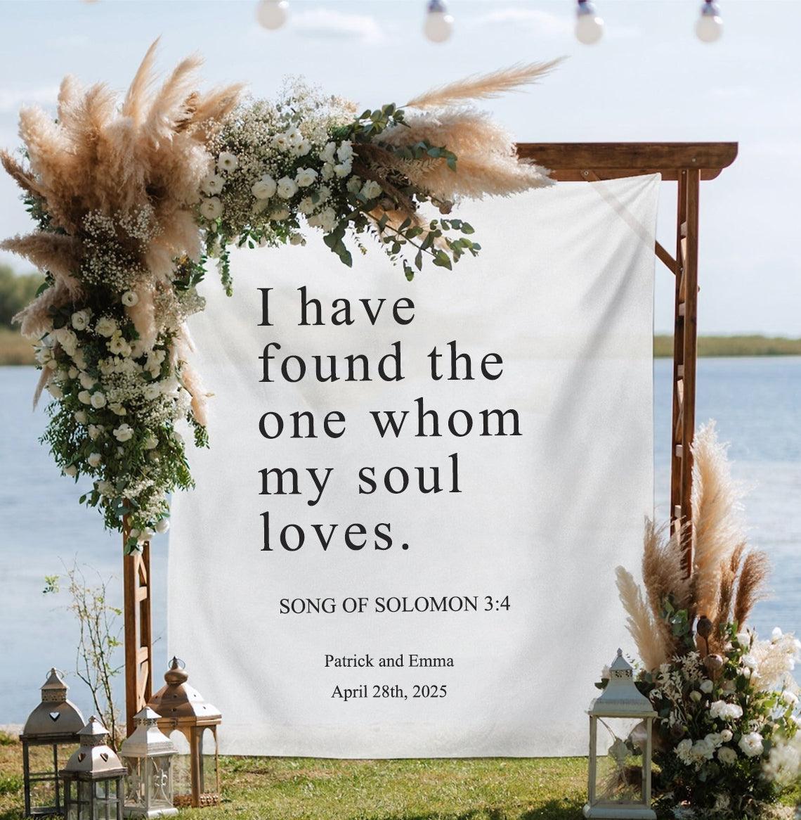 Personalized Wedding Backdrop for Photography, Outdoor Wedding Ceremony Decorations