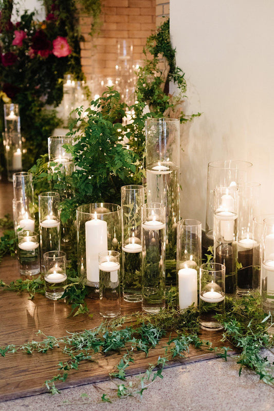 24 Pack Waterproof Flameless Floating Tealights for Wedding Centerpieces - Hibrides
