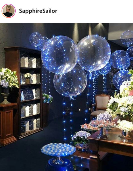 Reusable Led Bobo Balloons for Quinceañera Sweet 16 Party Decorations - Hibrides