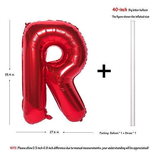 40 Inch Giant Jumbo Helium Foil Mylar Letter Balloons for Party Decorations - Hibrides