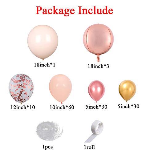 136pcs Macaroon Orange Balloon Garland Arch for Wedding Baby Shower Decorations - Hibrides