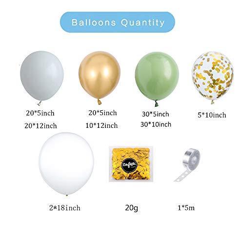 139PCS Olive Green Balloon Garland Arch Kit for Wedding Birthday Balloons - Hibrides
