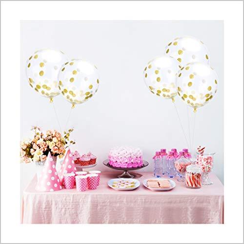 36 Inch Jumbo Confetti Balloons for Wedding and Birthday Decorations - Hibrides