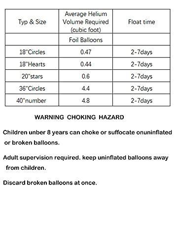 40 inch Giant Number Rainbow Foil Balloon for Birthday Party Wedding - Hibrides