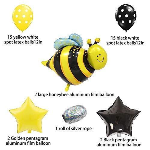 37Pcs Bumblebee Party Decorations Set Honey Bee Theme for Baby Shower Birthday Party - Hibrides