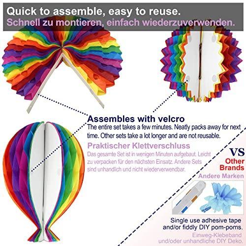 Premium Reusable Birthday Banner Decorations Happy Birthday Decorations for Women - Hibrides