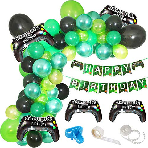 105pcs Video Game Party Balloon Garland Kitfor Boys' Birthday Party Decorations - Hibrides