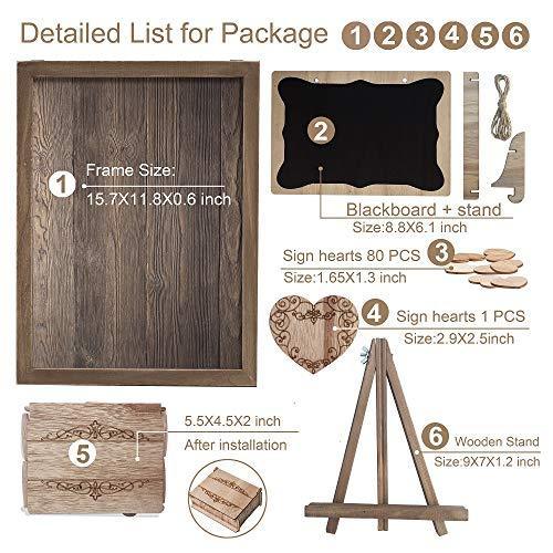 Personalized Wedding Guest Book Alternative for Rustic Wedding Decorations - Hibrides