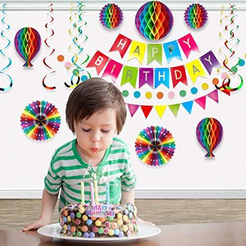 Premium Reusable Birthday Banner Decorations Happy Birthday Decorations for Women - Hibrides