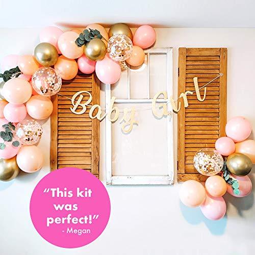 Baby Shower Decorations for Girl with Pink Balloon Arch Garland Kit - Hibrides