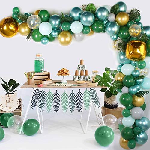 167pcs Tropical Jungle Safari Balloon Arch Kit for Baby Shower Decorations - Hibrides