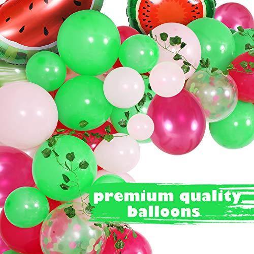125 Pieces Watermelon Party Balloon Garland Kit for Birthday Decorations - Hibrides
