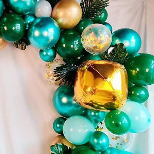 167pcs Tropical Jungle Safari Balloon Arch Kit for Baby Shower Decorations - Hibrides