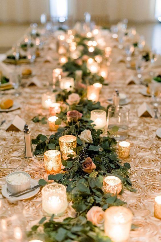 Gold Votive Candle Holders Set of 36 for Wedding Table Decorations - Hibrides
