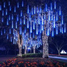 2pcs LED Meteor Shower Rain Lights for Wedding New Year Party Tree Decoration - Hibrides