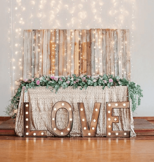 LED Marquee Letter Lights Sign, Alphabet Letter Lights for Home Wedding Decoration - Hibrides