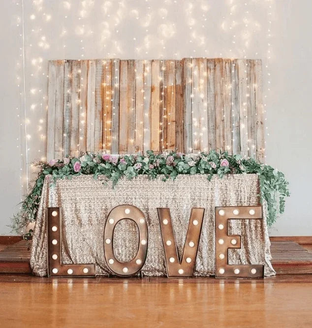 LED Marquee Letter Lights Sign, Alphabet Letter Lights for Home Wedding Decoration - Hibrides
