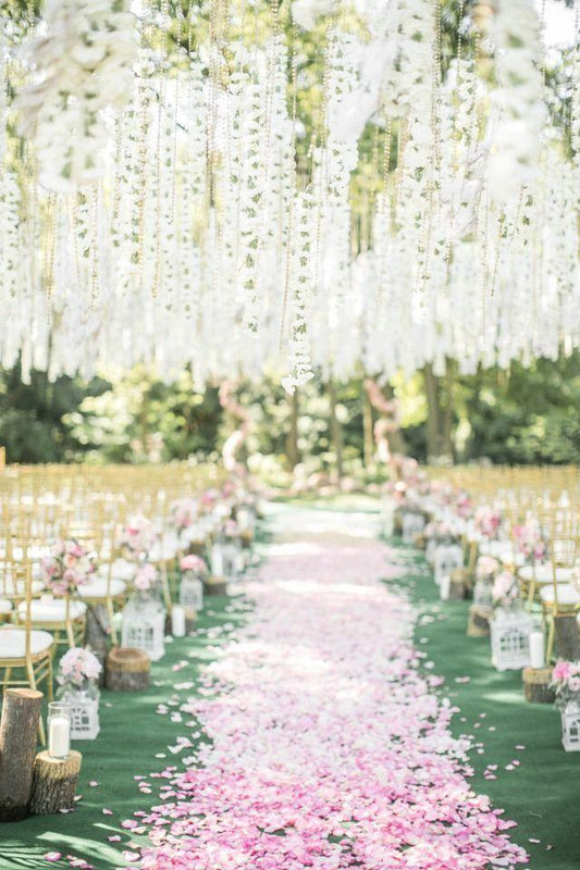 7000 Pieces Rose Petals Artificial Flower Silk Petals for Wedding Aisle Decor - Hibrides