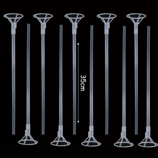 Transparent Plastic Balloon Sticks Holder With Cup for Led Balloons