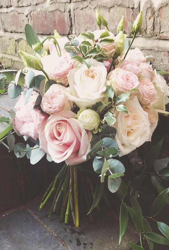 blush wedding bouquets 