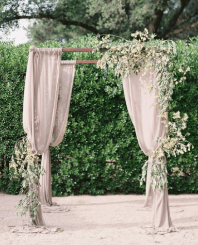 Wedding Arch Draping Fabric for Rustic Wedding Shower Decorations 2.4x20 ft 