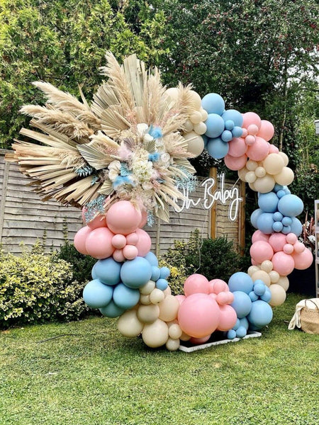 133pcs Balloon Garland Set for Gender Reveal Party Decorations - Hibrides