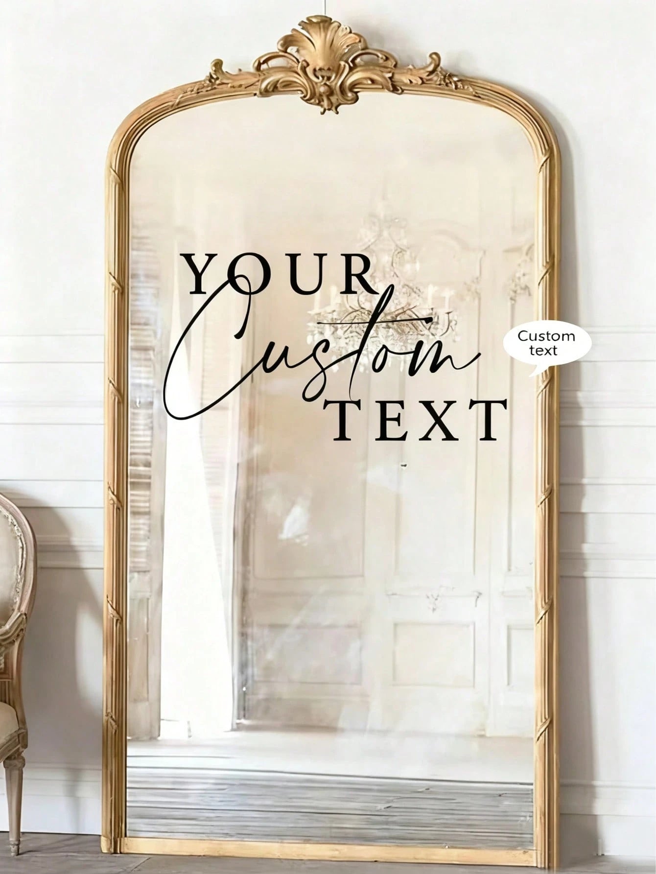 Personalized Wedding Mirror Decal Custom Text Vinyl Decal For Wedding And Event Sign Welcome Sign
