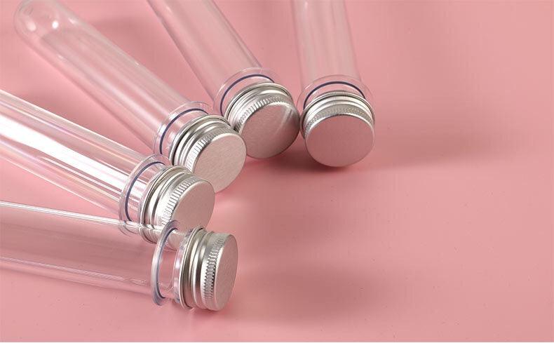 50pcs Personalized Clear Plastic Tubes with Stickers for Wedding Favors, Wedding Send off Ideas, Confetti Tube with Stickers for Wedding Exit