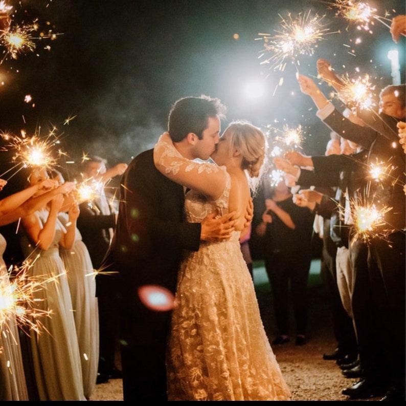 50 Sets Wedding Sparkler Tag, Sparkler Sleeves, Custom Sparkler Tags, Unique Sparkler Tags, Sparkler Send Off 