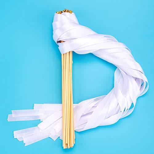 25 Pack Ribbon Wands Chromatic Silk Ribbon with Bells - Hibrides