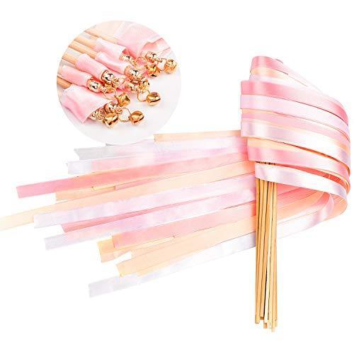 25 Pack Ribbon Wands Chromatic Silk Ribbon with Bells - Hibrides