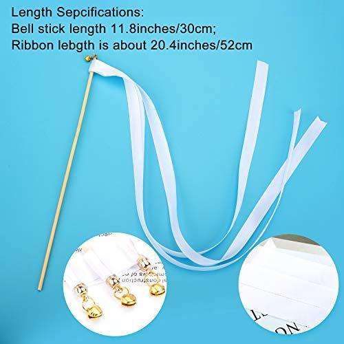 25 Pack Ribbon Wands Chromatic Silk Ribbon with Bells - Hibrides