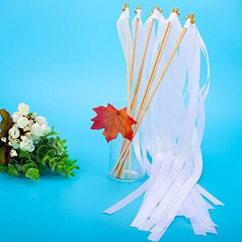 25 Pack Ribbon Wands Chromatic Silk Ribbon with Bells - Hibrides