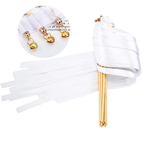 25 Pack Ribbon Wands Chromatic Silk Ribbon with Bells - Hibrides