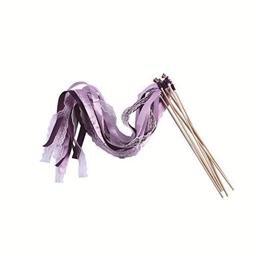 25 Pack Ribbon Wands Chromatic Silk Ribbon with Bells - Hibrides